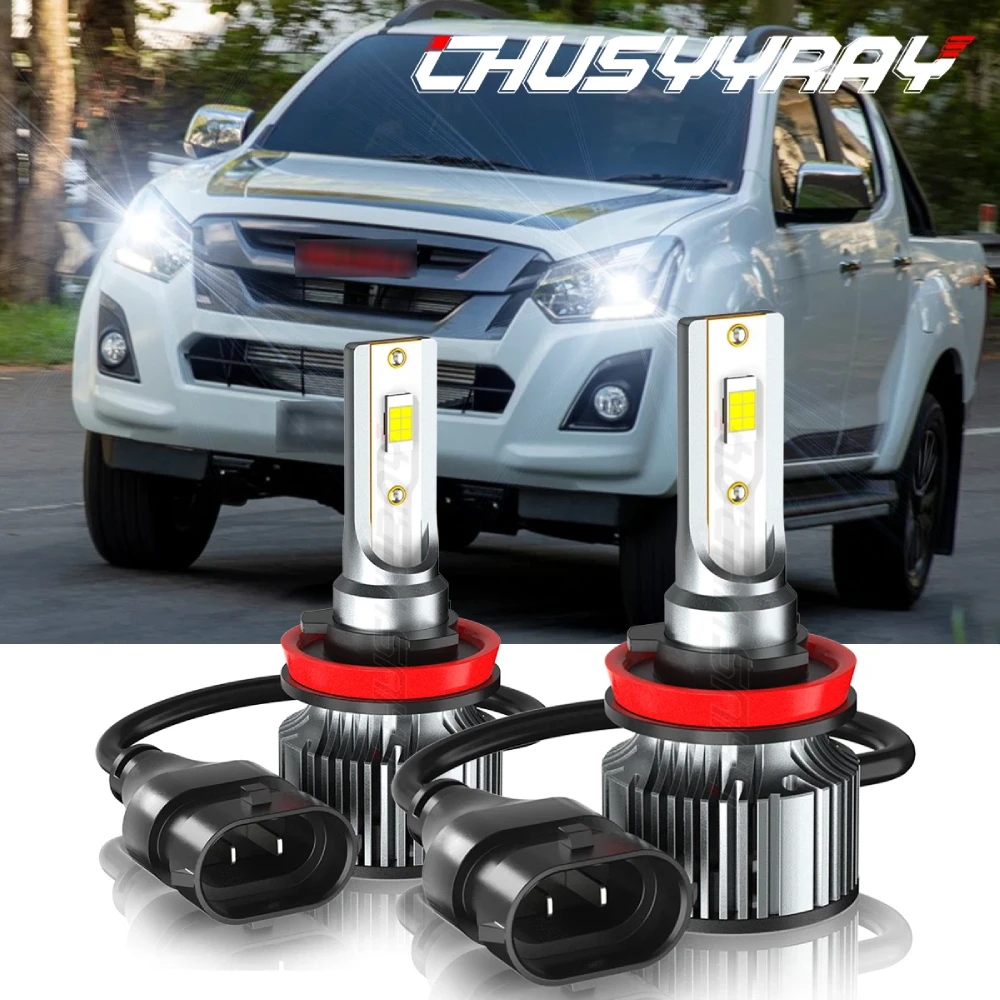 For Isuzu D-Max 2012-2023 2x H11 LED Headlight Bulbs Kits 12V 6500K 20000LM Super Bright White 3570 CSP 100W DRL Light Bulbs
For Isuzu D-Max 2012-2023 2x H11 LED Headlight Bulbs Kits 12V 6500K 20000LM Super Bright White 3570 CSP 100W DRL Light Bulbs