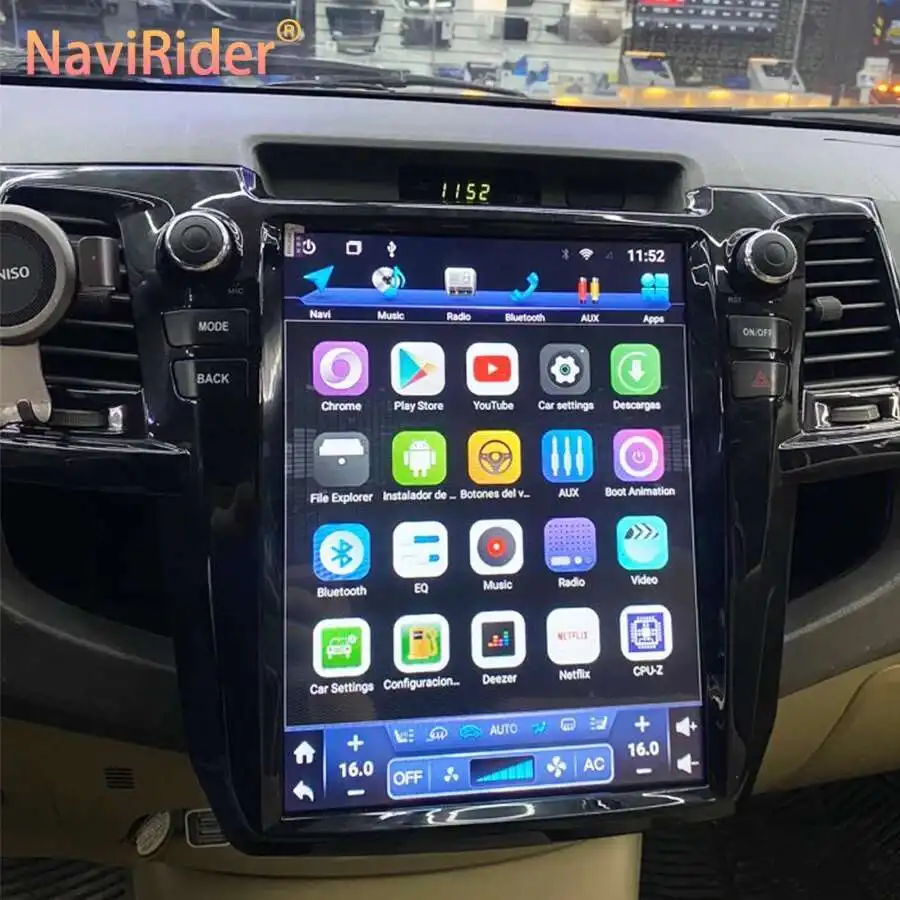 Автомобильный радиоприемник для TOYOTA Fortuner HILUX Revo 2005-2014 Android 14 стерео видеоплеер GPS мультимедийный головное устройство 256 ГБ экран Tesla
Автомобильный радиоприемник для TOYOTA Fortuner HILUX Revo 2005-2014 Android 14 стерео видеоплеер GPS мультимедийный головное устройство 256 ГБ экран Tesla