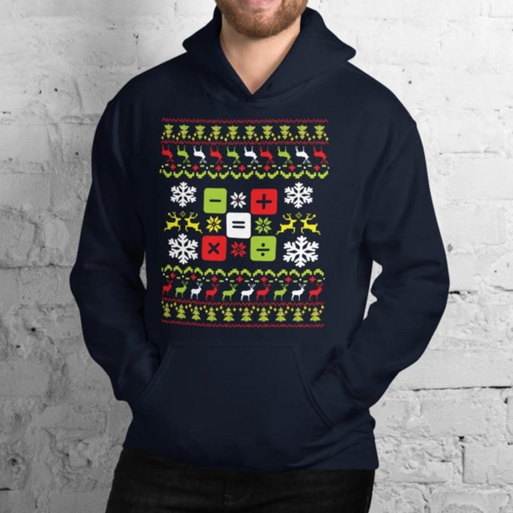 New in Hoodies & Sweatshirts Professeur De Mathématiques De Noel Ugly Christmas Long Sleeve Long Sleeve Funny Graphic Sweatshirt
New in Hoodies & Sweatshirts Professeur De Mathématiques De Noel Ugly Christmas Long Sleeve Long Sleeve Funny Graphic Sweatshirt
