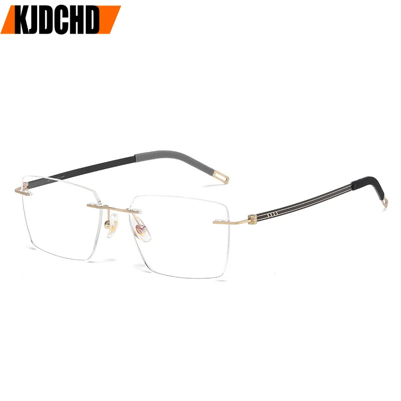 KJDCHD New Man Luxury Rimless Glasses Square Ultra Light Titanium Eyewear Optical Prescription Frames Business Spectacle Frame
KJDCHD New Man Luxury Rimless Glasses Square Ultra Light Titanium Eyewear Optical Prescription Frames Business Spectacle Frame