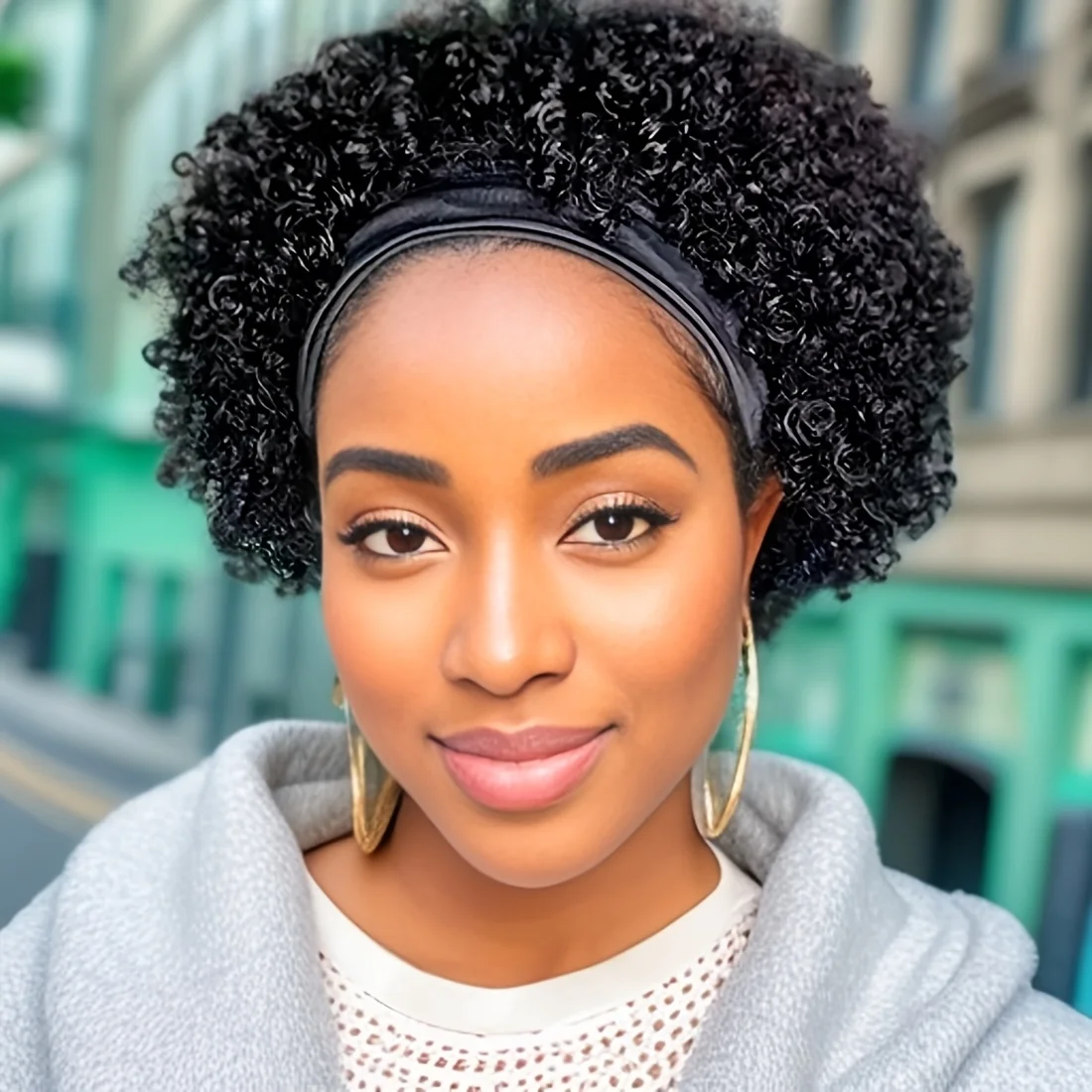 Curly Headband Curly Wave Wig Human Hair Short Bob Curls Wig for Women with Natural Color Machine Made
Curly Headband Curly Wave Wig Human Hair Short Bob Curls Wig for Women with Natural Color Machine Made