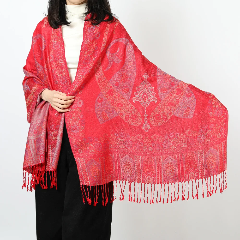 Paisley Pashmina Jacquard Scarves Silky Shawl Autumn Winter Women Warm Ethnic Style Fringed Scarves Lady Wrap Foulard Bufanda
Paisley Pashmina Jacquard Scarves Silky Shawl Autumn Winter Women Warm Ethnic Style Fringed Scarves Lady Wrap Foulard Bufanda