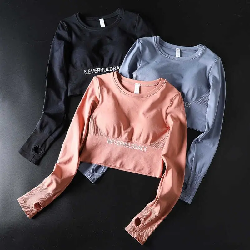 Yoga Shirts Women Basic Strethy Crop Cotton T Shirt Long Sleeve O Neck Tees Ladies Casual Tee Shirt Street Wear Top Body Tights
Yoga Shirts Women Basic Strethy Crop Cotton T Shirt Long Sleeve O Neck Tees Ladies Casual Tee Shirt Street Wear Top Body Tights
