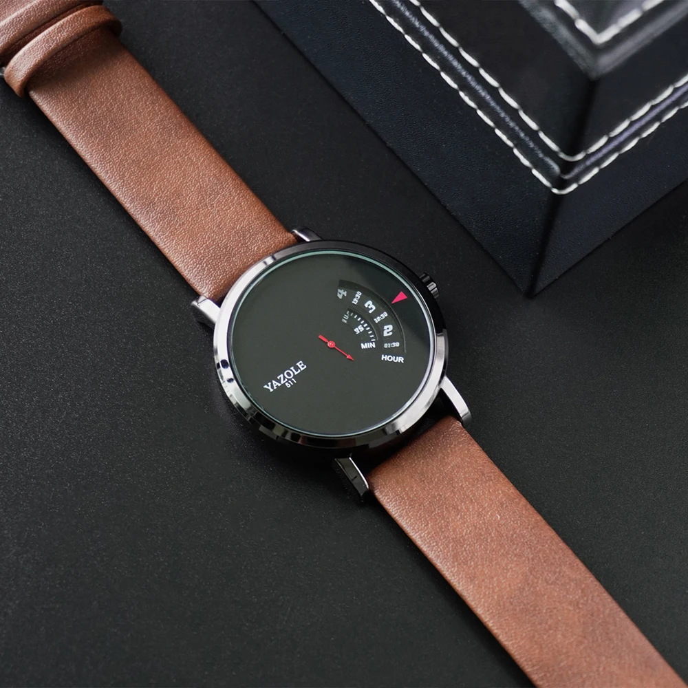 Мужские часы высокого качества, модные простые кварцевые часы с роликовой указателем для мужчин, водонепроницаемые кожаные коричневые часы 
Мужские часы высокого качества, модные простые кварцевые часы с роликовой указателем для мужчин, водонепроницаемые кожаные коричневые часы