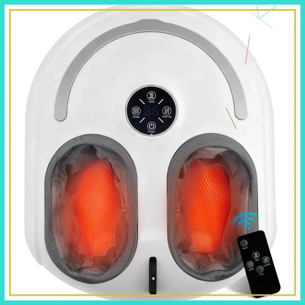 Foot Massager with Heat, Shiatsu Deep Kneading, Air Compression, 3 Heat Levels for Plantar Fasciitis Relief - Home Office Gift
Foot Massager with Heat, Shiatsu Deep Kneading, Air Compression, 3 Heat Levels for Plantar Fasciitis Relief - Home Office Gift