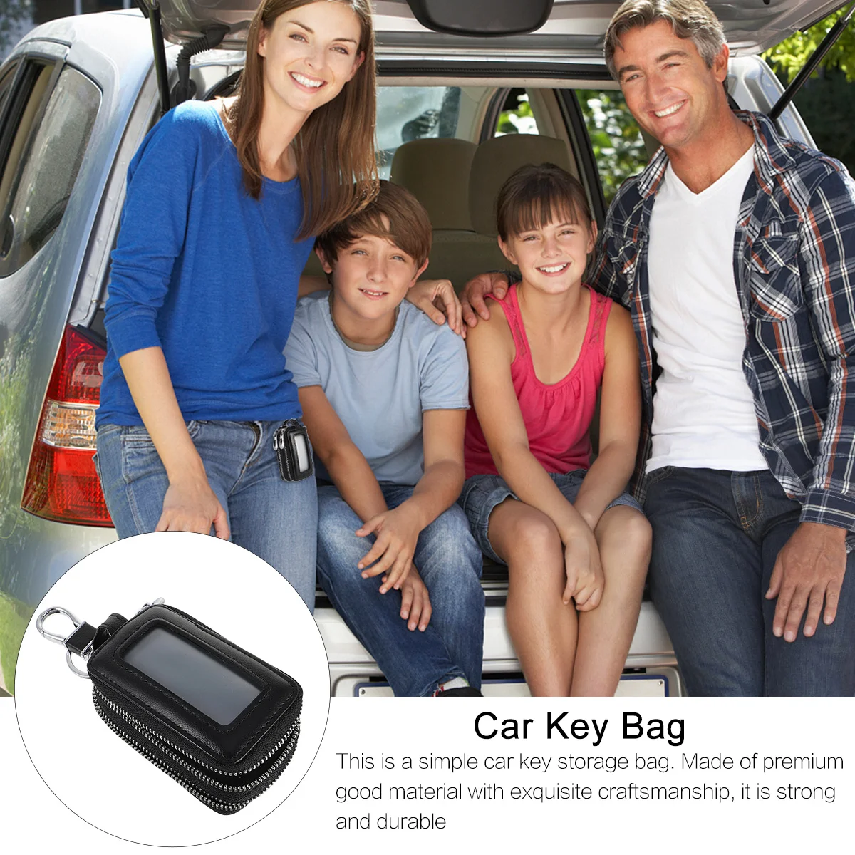 1Pcs Car Key Holder Premium Cattlehide Hanging Key Pouch Large Capacity for Car Keys Wallet Organizer Zipper Closure Secure
1Pcs Car Key Holder Premium Cattlehide Hanging Key Pouch Large Capacity for Car Keys Wallet Organizer Zipper Closure Secure