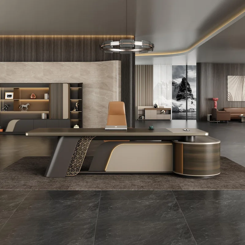 Office Boss Table Light Luxury Senior Sense Large Class Table Simple Modern Chairperson President Table Desk Boss
Office Boss Table Light Luxury Senior Sense Large Class Table Simple Modern Chairperson President Table Desk Boss