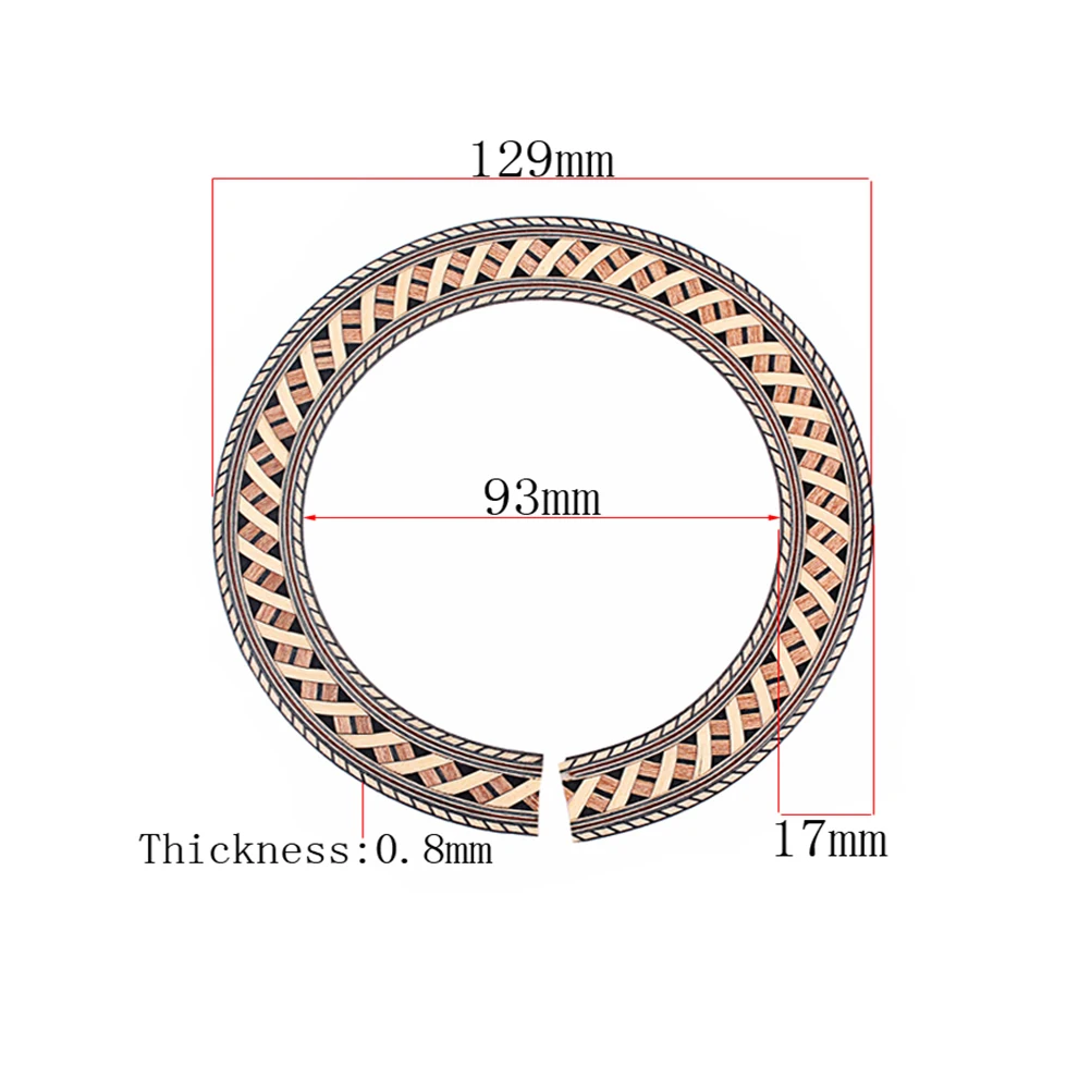 93Mm Wooden Guitar Rosette Curved Strips Sound Hole Inlay Decals Abalone Design Easy Apply Remove Non Damaging Guitar Parts
93Mm Wooden Guitar Rosette Curved Strips Sound Hole Inlay Decals Abalone Design Easy Apply Remove Non Damaging Guitar Parts