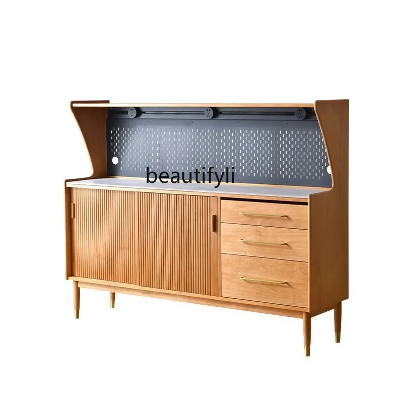 Nordic side cabinet solid wood rock slab living room integrated storage wine cabinet creative locker
Nordic side cabinet solid wood rock slab living room integrated storage wine cabinet creative locker
