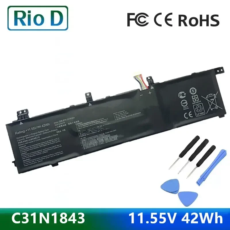 C31N1843 Laptop Battery For ASUS VivoBook X432FA X532FL S14 S432 S432FA S432FL S15 S532 S532FA S532FL 0B200-03430000 Notebook
C31N1843 Laptop Battery For ASUS VivoBook X432FA X532FL S14 S432 S432FA S432FL S15 S532 S532FA S532FL 0B200-03430000 Notebook