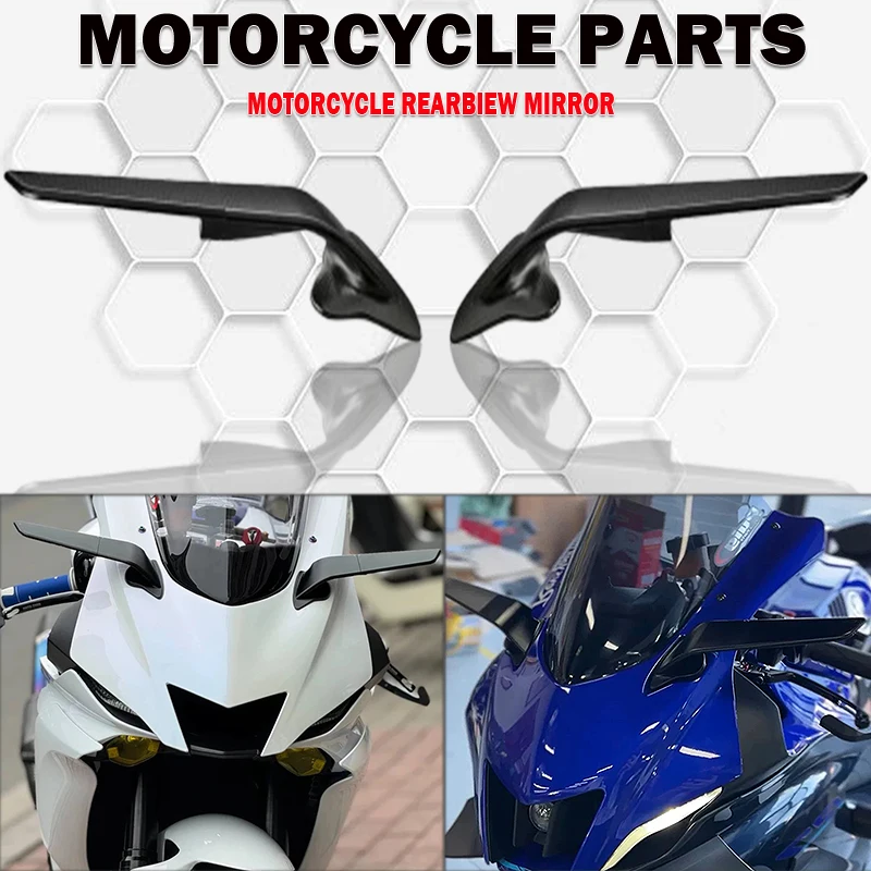 For Yamaha YZF R6 r6 2017-2020 2018 2019 YZF R7 r7 2021- 2025 Motorcycles Accessories Black Rearview Side Mirrors 360° Rotatable
For Yamaha YZF R6 r6 2017-2020 2018 2019 YZF R7 r7 2021- 2025 Motorcycles Accessories Black Rearview Side Mirrors 360° Rotatable