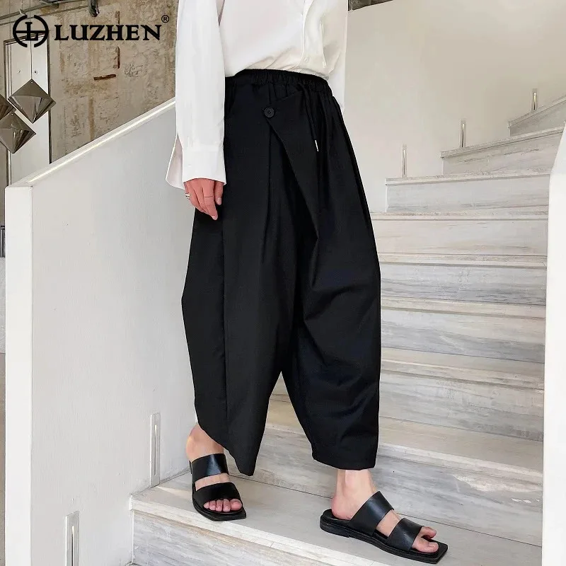 LUZHEN оригинальные мужские модные элегантные однотонные брюки с девятью точками, мужские прямые свободные повседневные брюки высокого качества 2024, LZ5750
LUZHEN оригинальные мужские модные элегантные однотонные брюки с девятью точками, мужские прямые свободные повседневные брюки высокого качества 2024, LZ5750