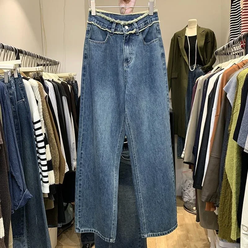 Leg Jeans Women's 2023 Korean High Waist Loose Straight Pants Korean Fashion Pantalon Women Clothing Pants Baggy Jeans
Leg Jeans Women's 2023 Korean High Waist Loose Straight Pants Korean Fashion Pantalon Women Clothing Pants Baggy Jeans