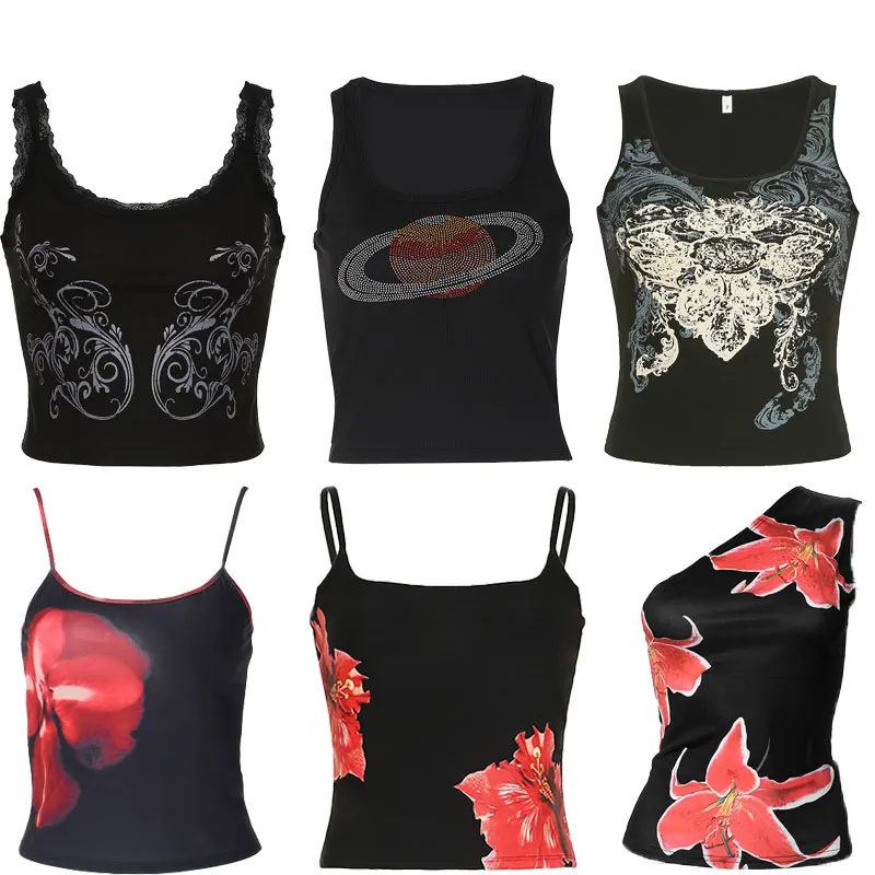 Черные укороченные топы, новинка лета 2025 года, тонкий сексуальный топ без рукавов с принтом, модные уличные вечерние клубные повседневные женские майки Y2K
Черные укороченные топы, новинка лета 2025 года, тонкий сексуальный топ без рукавов с принтом, модные уличные вечерние клубные повседневные женские майки Y2K