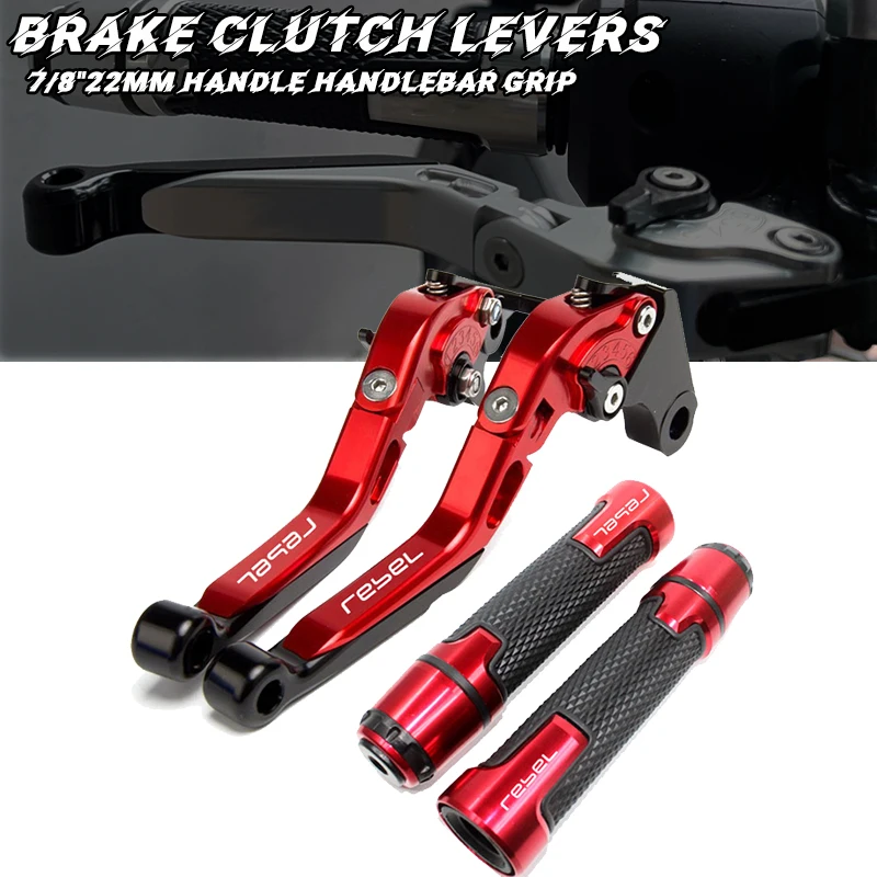 Brake Clutch Levers 7/8''22MM Handle Handlebar grip For CMX Rebel 300 500 CMX300 CMX500 2024 2023 2022 2021 2020 2019 2018
Brake Clutch Levers 7/8''22MM Handle Handlebar grip For CMX Rebel 300 500 CMX300 CMX500 2024 2023 2022 2021 2020 2019 2018