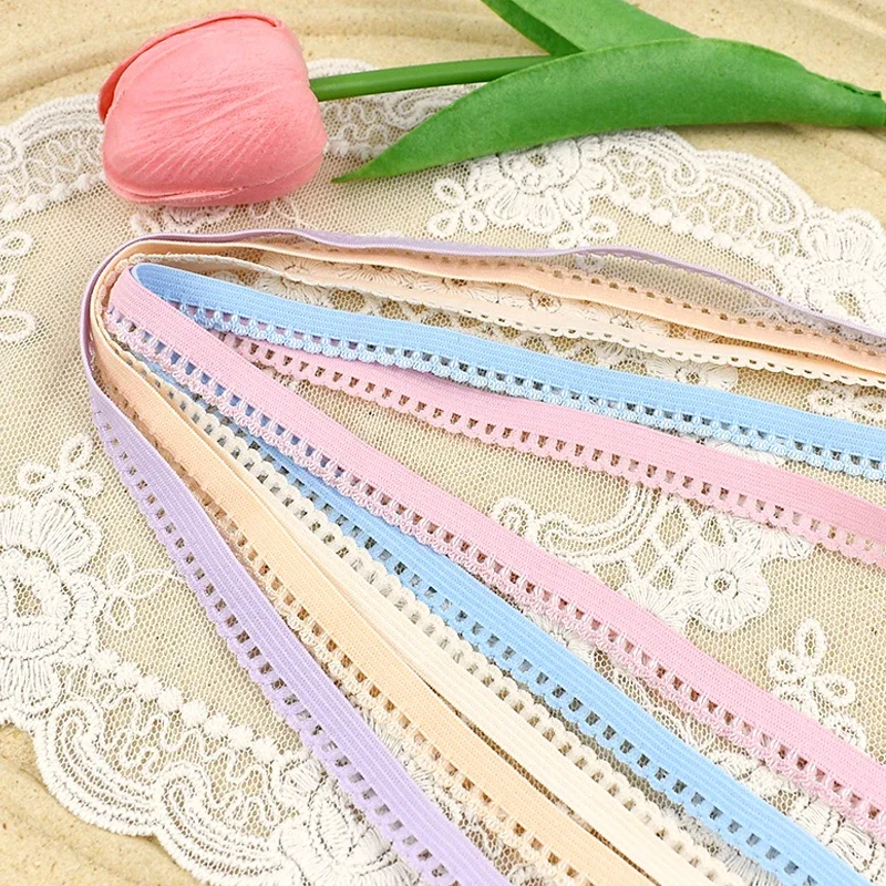 90Meters 10mm Lace Elastic Band for Bra Shoulder Strap Rubber Bands Wave Elasticity Tape Underwear Decorative Sewing Accessories
90Meters 10mm Lace Elastic Band for Bra Shoulder Strap Rubber Bands Wave Elasticity Tape Underwear Decorative Sewing Accessories