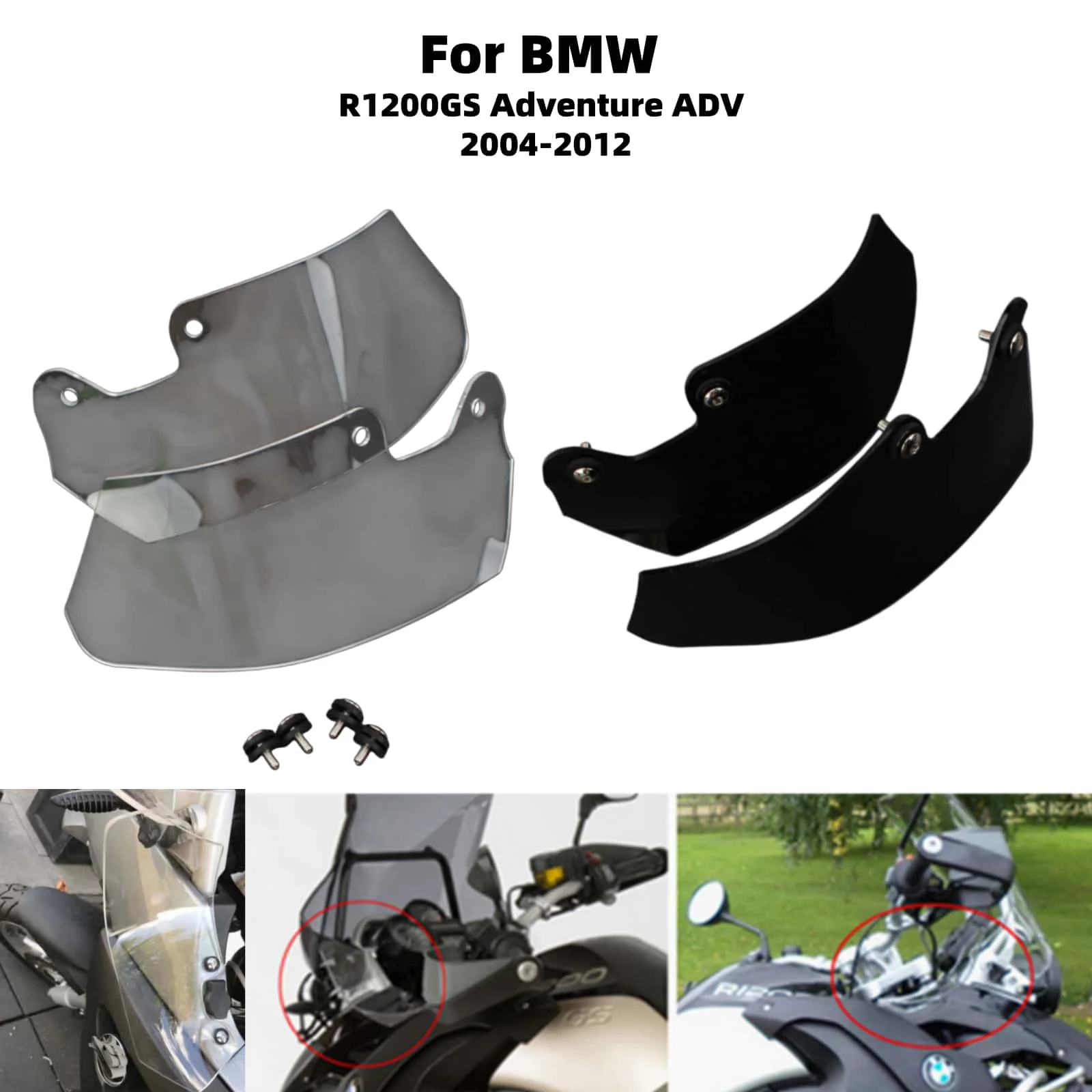 Motorcycle For BMW R1200GS Adventure ADV 2004-12 Side Windshield Windscreen Wind Deflector Accessories 2005-06-07-08-09 -10-11
Motorcycle For BMW R1200GS Adventure ADV 2004-12 Side Windshield Windscreen Wind Deflector Accessories 2005-06-07-08-09 -10-11