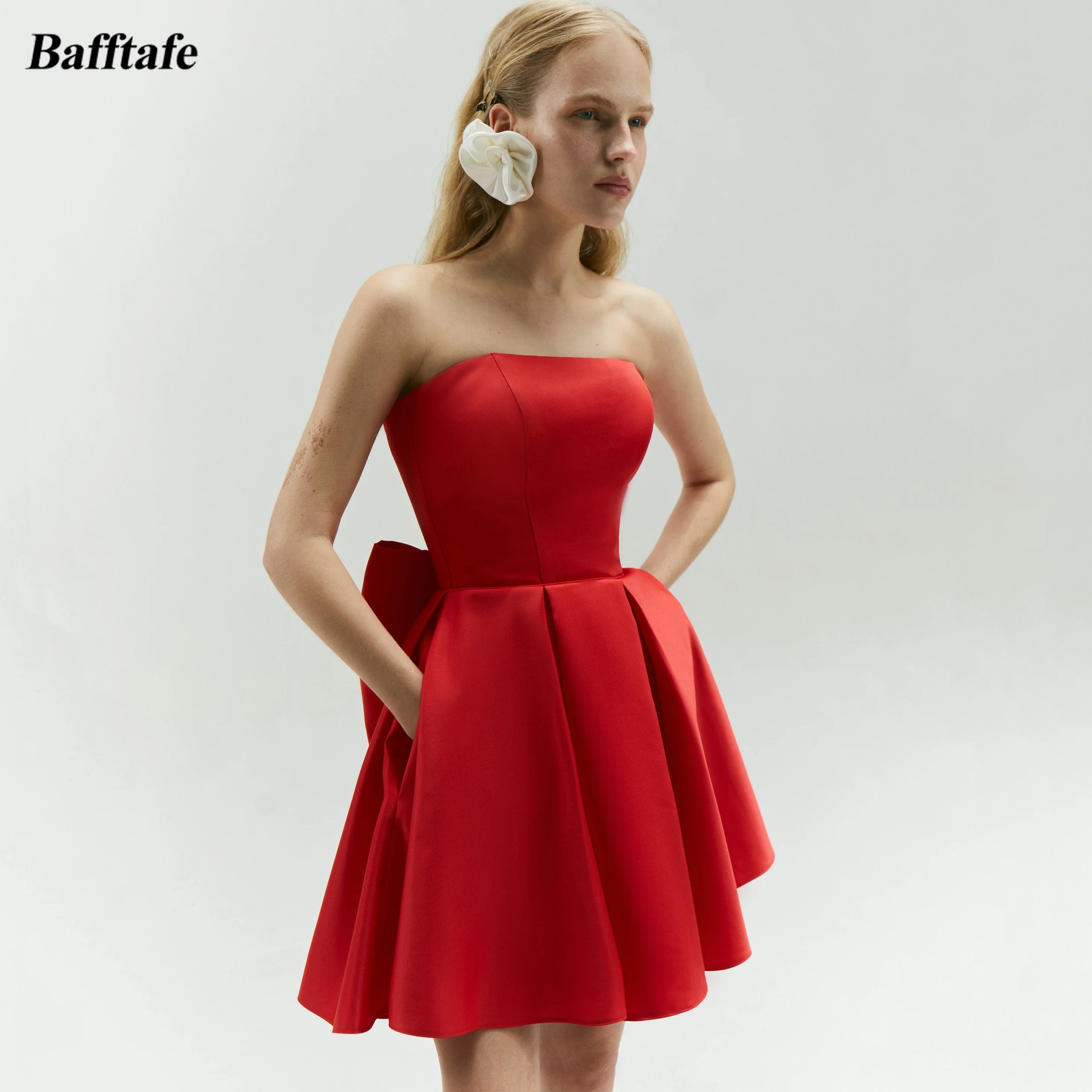 Bafftafe Custom Made Red Satin Mini Formal Party Dresses Strapless Corset Bow Homecoming Dress Formal Special Occasion Gowns
Bafftafe Custom Made Red Satin Mini Formal Party Dresses Strapless Corset Bow Homecoming Dress Formal Special Occasion Gowns