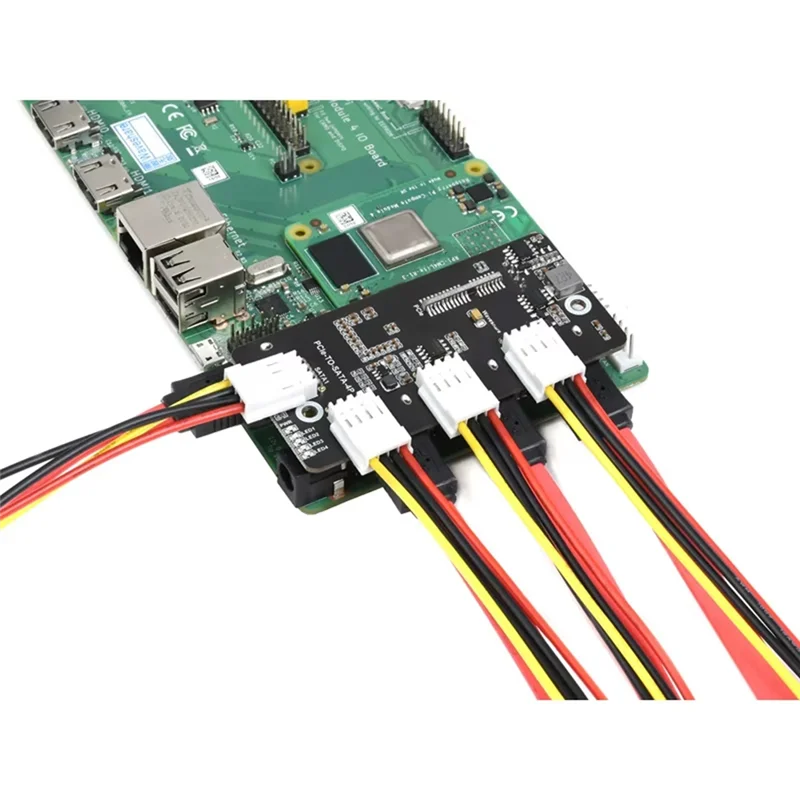 FULL-For Raspberry Pi Compute Module 4 CM4 Pcie To SATA PCI-E To Four-Way SATA3.0 Card 6Gbps High-Speed SATA Expansion Board
FULL-For Raspberry Pi Compute Module 4 CM4 Pcie To SATA PCI-E To Four-Way SATA3.0 Card 6Gbps High-Speed SATA Expansion Board