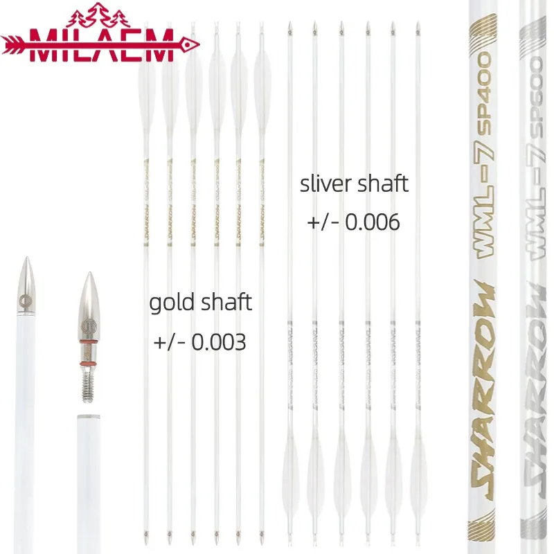 Archery Pure Carbon Arrow 32inch Shaft Straightness 0.003 0.006 Spine400 500 600 700 800 ID6.2mm for Bow Hunting Shooting Arrows
Archery Pure Carbon Arrow 32inch Shaft Straightness 0.003 0.006 Spine400 500 600 700 800 ID6.2mm for Bow Hunting Shooting Arrows