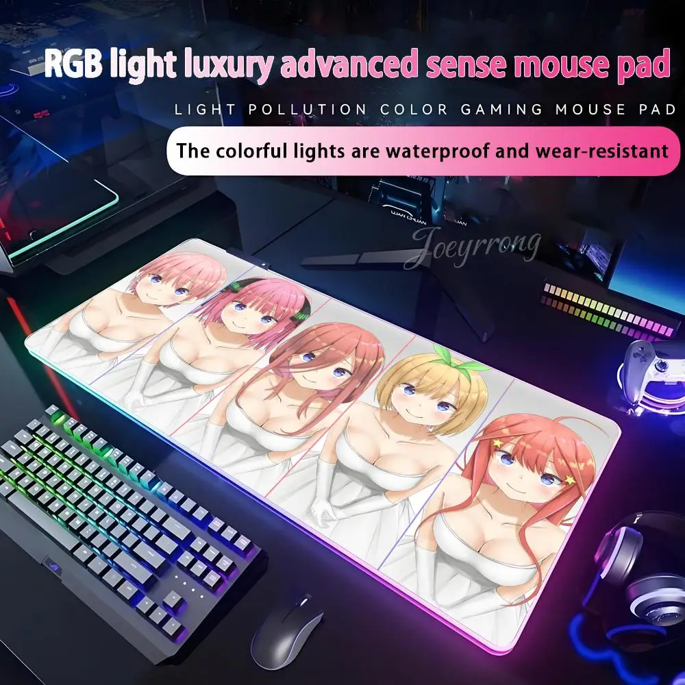 The Quintessential Quintuplets Mouse Pad RGB Extended Gaming Keyboard Seven Colors LED Mats Large 1000x500mm XXL Gamer
The Quintessential Quintuplets Mouse Pad RGB Extended Gaming Keyboard Seven Colors LED Mats Large 1000x500mm XXL Gamer