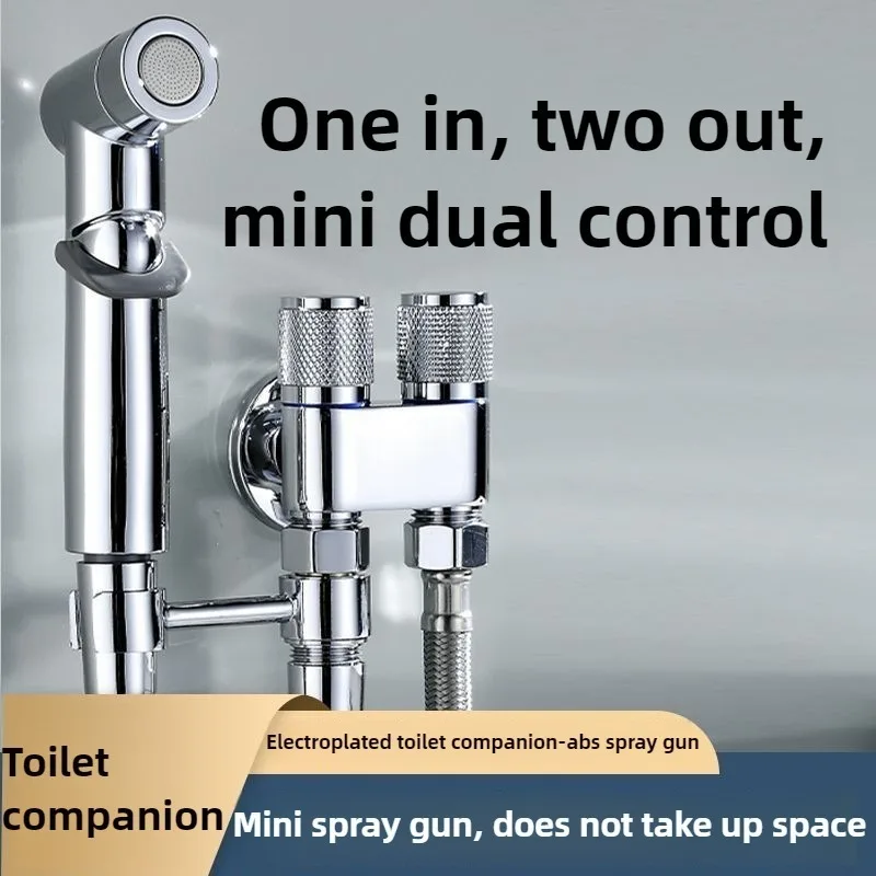 Gun Grey Home One in Two Out Toilet Spray Gun Set Bathroom Kitchen Sink Boosting Space Saving Faucet Extension Accessories
Gun Grey Home One in Two Out Toilet Spray Gun Set Bathroom Kitchen Sink Boosting Space Saving Faucet Extension Accessories