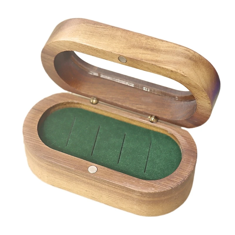 Black Walnut Four Slot Ring Holder Compact Black Walnut 4 Slot Jewelry Rings Holder Accessory Storage Case
Black Walnut Four Slot Ring Holder Compact Black Walnut 4 Slot Jewelry Rings Holder Accessory Storage Case