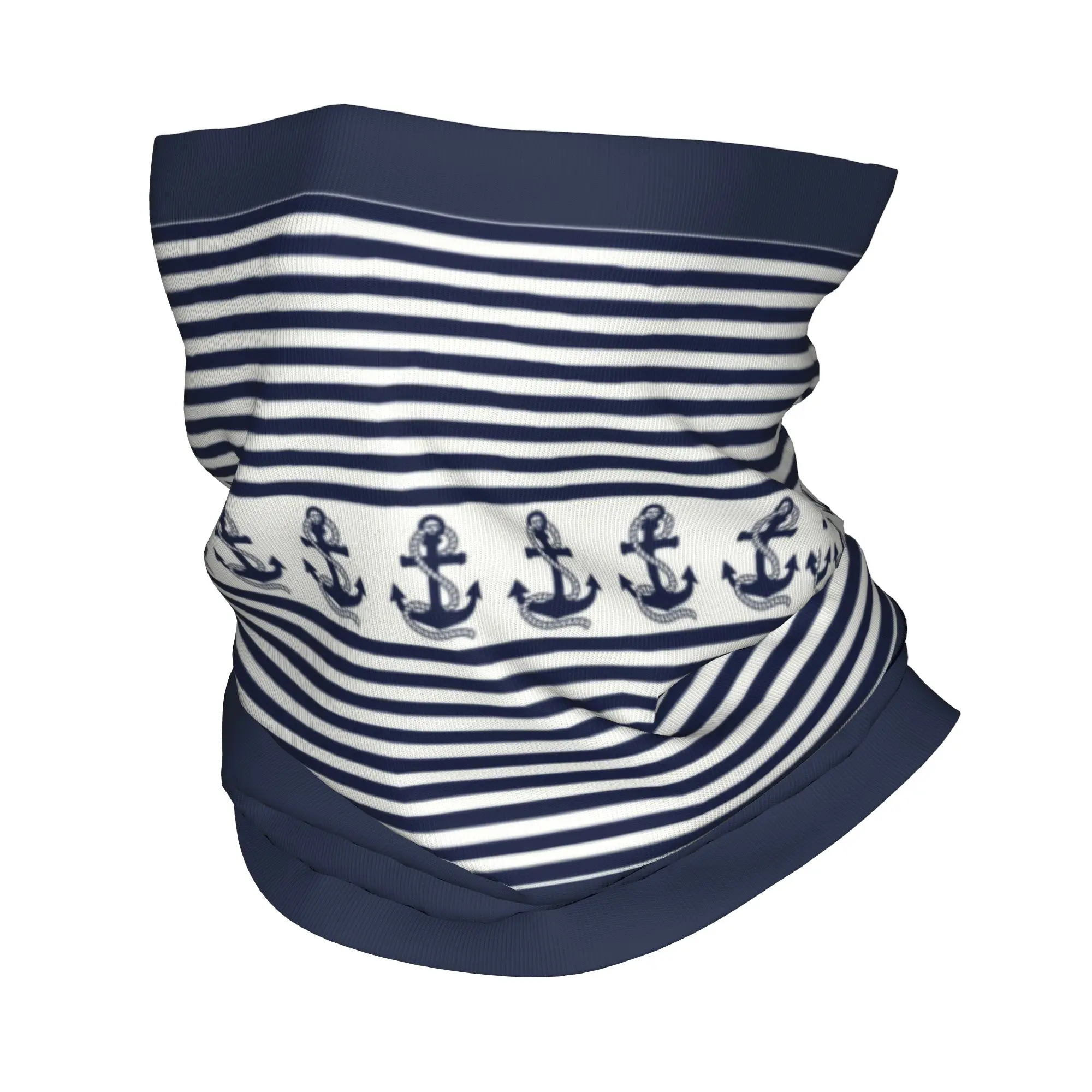 Custom Nautical Stripes With Navy Blue Anchor Bandana Neck Warmer Women Men Winter Ski Scarf Gaiter Sailing Sailor Face Cover
Custom Nautical Stripes With Navy Blue Anchor Bandana Neck Warmer Women Men Winter Ski Scarf Gaiter Sailing Sailor Face Cover