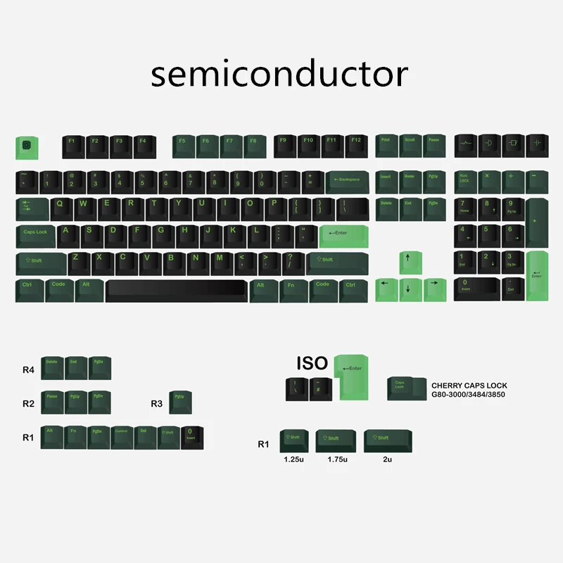 129 Keys/set GMK Semiconductor Keycaps PBT 5 Sides Dye Subbed Key Caps Cherry Profile Keycap For Cherry G80 3000 3484 3850 GH60
129 Keys/set GMK Semiconductor Keycaps PBT 5 Sides Dye Subbed Key Caps Cherry Profile Keycap For Cherry G80 3000 3484 3850 GH60