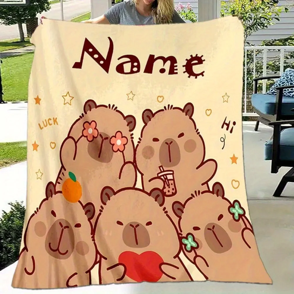 Одеяло капибары премиум-класса по индивидуальному заказу, мягкое фланелевое одеяло, удобное одеяло на все сезоны, подходит для офисов дивана-кровати
Одеяло капибары премиум-класса по индивидуальному заказу, мягкое фланелевое одеяло, удобное одеяло на все сезоны, подходит для офисов дивана-кровати