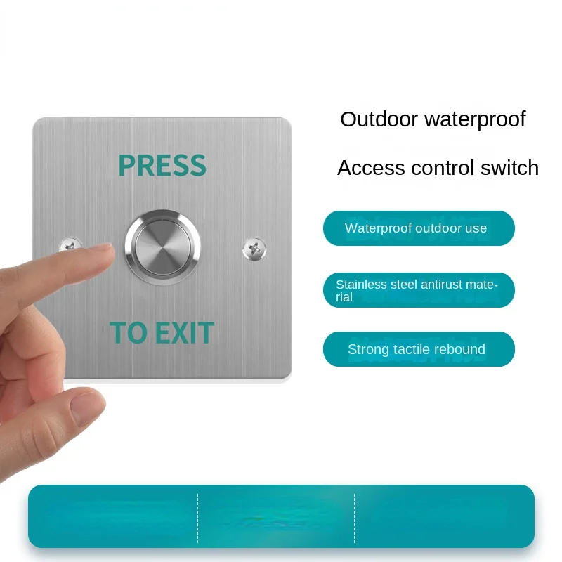 Automatic Door Access Switch Outdoor Button Panel 86 Type Stainless Steel Waterproof Outdoor Access Door Advertising Door
Automatic Door Access Switch Outdoor Button Panel 86 Type Stainless Steel Waterproof Outdoor Access Door Advertising Door