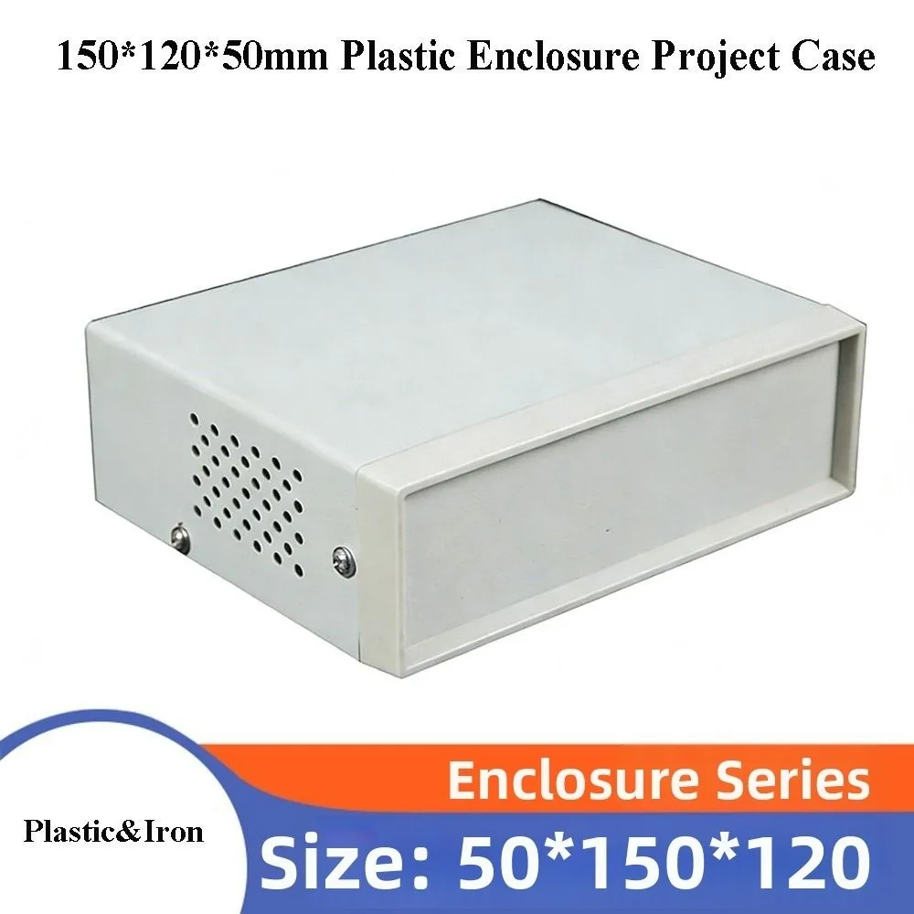 New 150*120*50mm Enclosure Project Case Plastic&Iron Grey Electronics Enclosure Box Electronic Module Box Instrument
New 150*120*50mm Enclosure Project Case Plastic&Iron Grey Electronics Enclosure Box Electronic Module Box Instrument