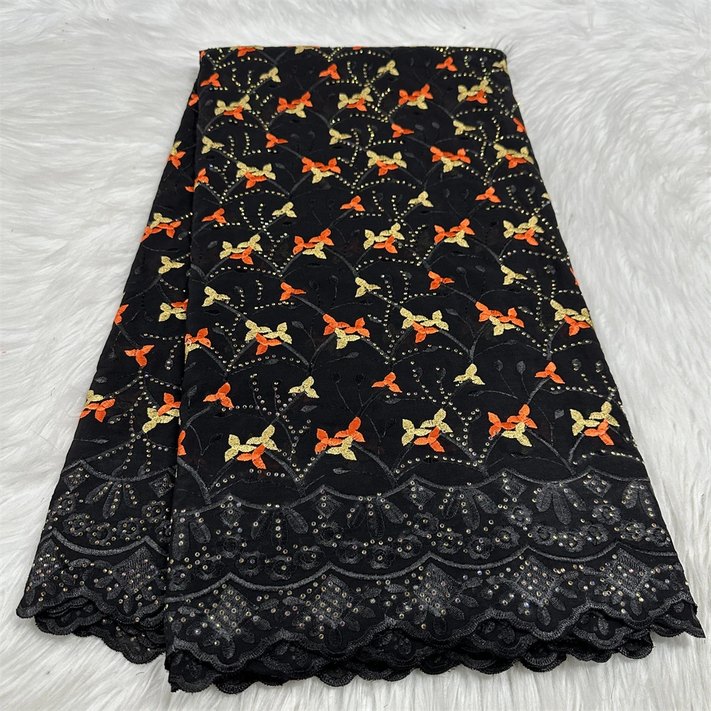 Cotton Swiss Voile Lace Embroidery With Stones Nigerian French Embroidered Lace Fabrics For Party Dress 5 Yards
Cotton Swiss Voile Lace Embroidery With Stones Nigerian French Embroidered Lace Fabrics For Party Dress 5 Yards