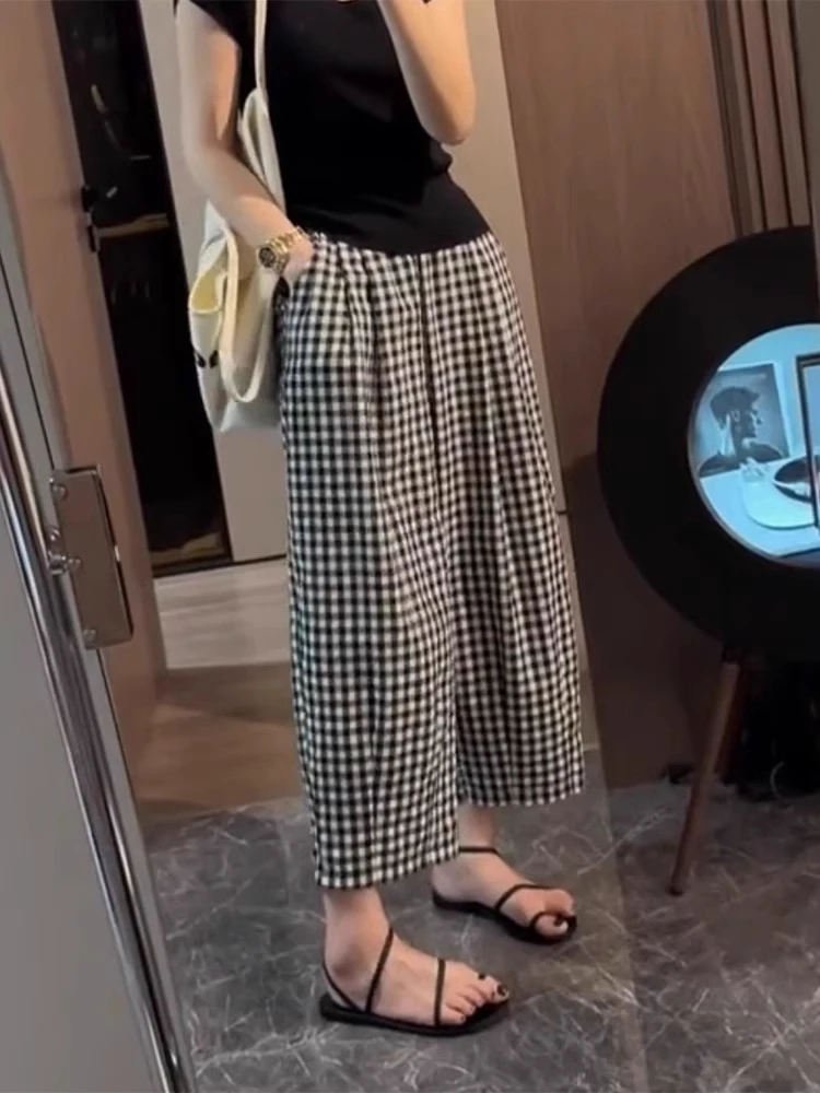 plus Size Casual Plaid Pants Women Summer Small Figure Pear Shape Slim Straight Harem Pants Fat MM Nine Points Pants
plus Size Casual Plaid Pants Women Summer Small Figure Pear Shape Slim Straight Harem Pants Fat MM Nine Points Pants