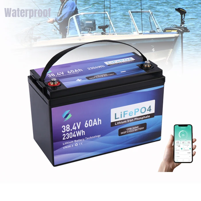 CP3660 BT Monitor 36 Volt 60ah Fishing Boat Waterproof Group 31 Deep Cycle 36v Lithium Marine Battery
CP3660 BT Monitor 36 Volt 60ah Fishing Boat Waterproof Group 31 Deep Cycle 36v Lithium Marine Battery