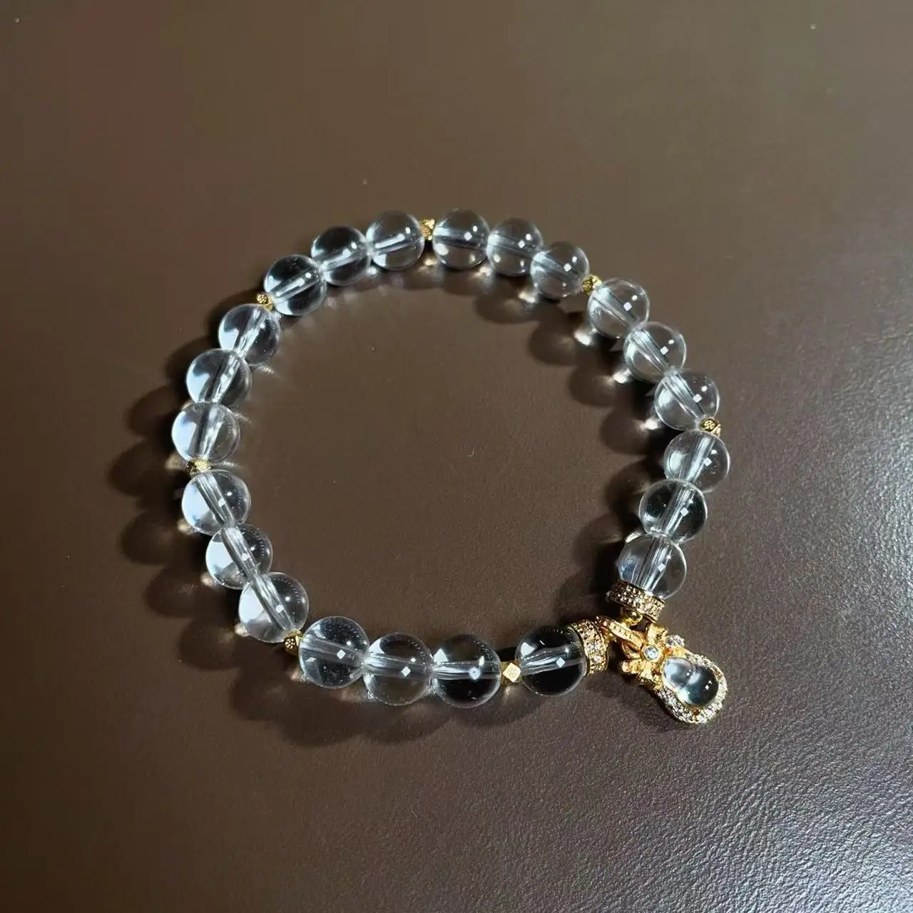 Natural White Crystal, Gourd, Bracelet, Fashion Design Elegant Light Luxury Versatile Women's Bracelet. 
Natural White Crystal, Gourd, Bracelet, Fashion Design Elegant Light Luxury Versatile Women's Bracelet.