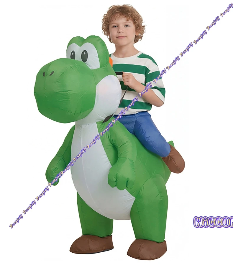 Inflatable Green Dinosaur Cosplay Costume for Air Blow Up Ride-On Air Costume Outfit for Halloween Party Fancy Dress
Inflatable Green Dinosaur Cosplay Costume for Air Blow Up Ride-On Air Costume Outfit for Halloween Party Fancy Dress