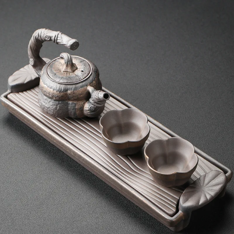 Rustic Gold-Plated Dry Tea Set for Home Use, Simple Small Set, Japanese Retro Style, Living Room Ceramic Kung Fu Tea Cup and Tra
Rustic Gold-Plated Dry Tea Set for Home Use, Simple Small Set, Japanese Retro Style, Living Room Ceramic Kung Fu Tea Cup and Tra