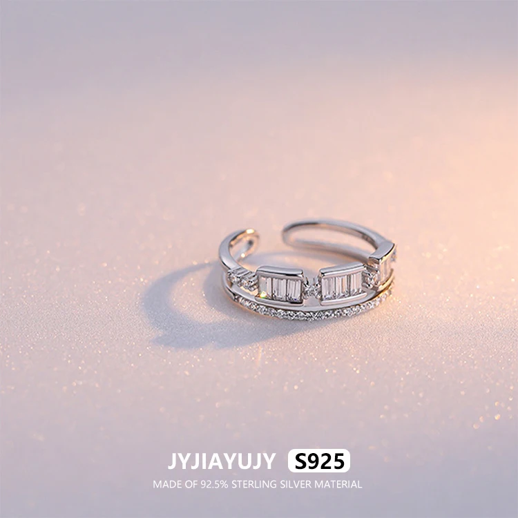 JYJIAYUJY 100% полностью Оригинальное кольцо из стерлингового серебра S925 регулируемое Двухслойное Сверкающее циркониевое модное ювелирное изделие подарок JYR25
JYJIAYUJY 100% полностью Оригинальное кольцо из стерлингового серебра S925 регулируемое Двухслойное Сверкающее циркониевое модное ювелирное изделие подарок JYR25