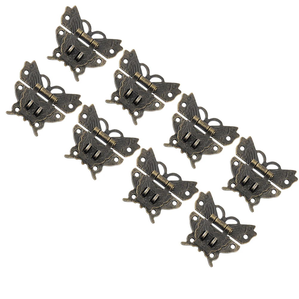 8pcs Butterfly Buckle Retro Latch Lock Hasps Vintage Hardware Wooden Box Chest Jewelry Case Metal Fastener 
8pcs Butterfly Buckle Retro Latch Lock Hasps Vintage Hardware Wooden Box Chest Jewelry Case Metal Fastener