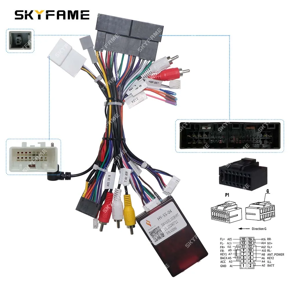 Car 16pin Wiring Harness Adapter Canbus Box Power Cable For Hyundai IX45 Sonata KIA KX5 K7 Carnival Cadenza RP1-HY-002 HY-SS-04
Car 16pin Wiring Harness Adapter Canbus Box Power Cable For Hyundai IX45 Sonata KIA KX5 K7 Carnival Cadenza RP1-HY-002 HY-SS-04