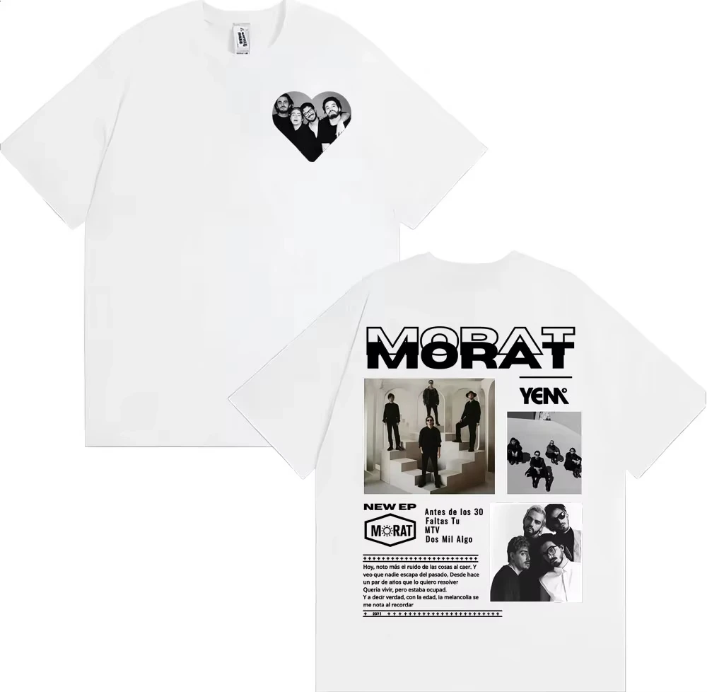 Morat Band Asuntos Pendientes Yem Tour Cover T Shirt Men's Clothing Fashion Vintage Style T Shirts 100_ Cotton Oversized T-shirt
Morat Band Asuntos Pendientes Yem Tour Cover T Shirt Men's Clothing Fashion Vintage Style T Shirts 100_ Cotton Oversized T-shirt