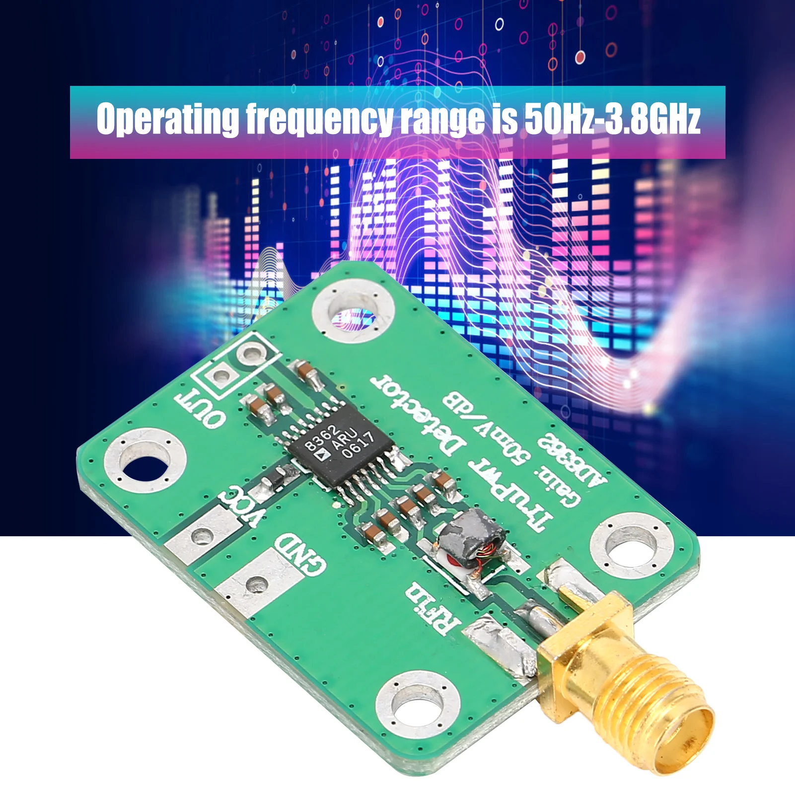 Detector Module RF Signal Meter Power Detection Board Industrial Control Component AD8362 Signal Strength Meter Module