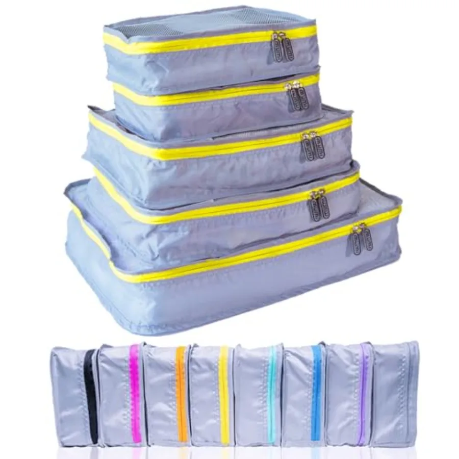 Packing Cubes - 5 Compression Packing Cubes for Travel, Luggage Organizer Bags for Suitcases, Carry-On, Duffle or Backpack Mesh
Packing Cubes - 5 Compression Packing Cubes for Travel, Luggage Organizer Bags for Suitcases, Carry-On, Duffle or Backpack Mesh