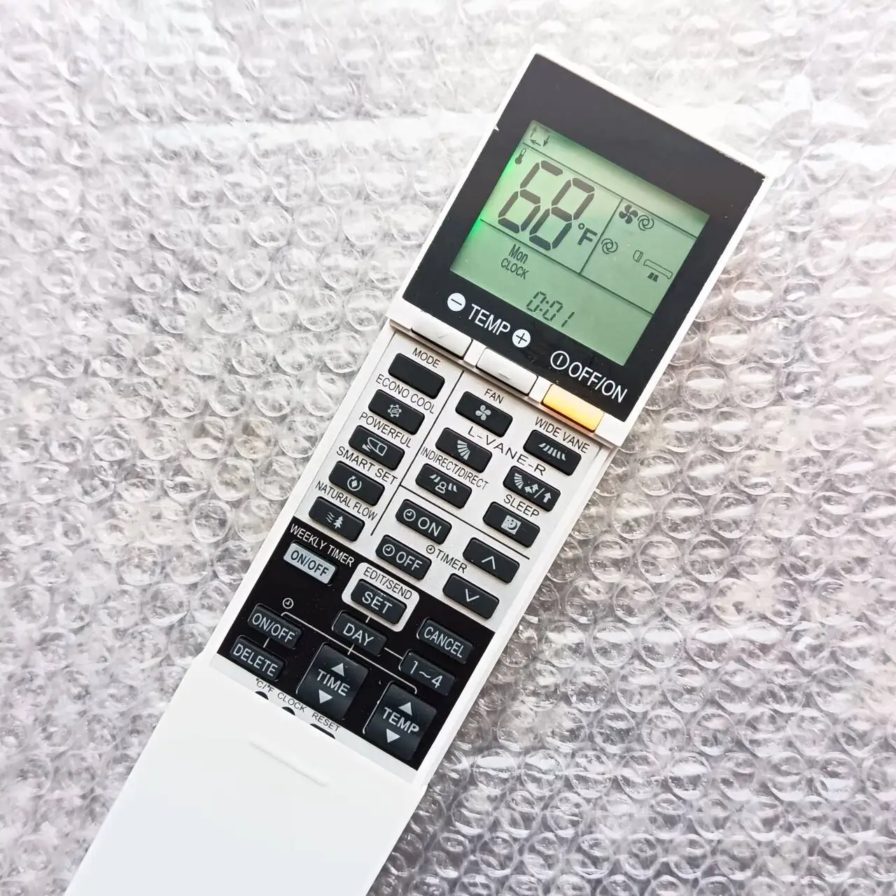 Replacement Remote Control for Mitsubishi MSZ-FS06NA MSZ-FS09NA MSZ-FH06NA MSZ-FH09NA MSZ-FH12NA MSZ-FH15NA Air Conditioner
Replacement Remote Control for Mitsubishi MSZ-FS06NA MSZ-FS09NA MSZ-FH06NA MSZ-FH09NA MSZ-FH12NA MSZ-FH15NA Air Conditioner