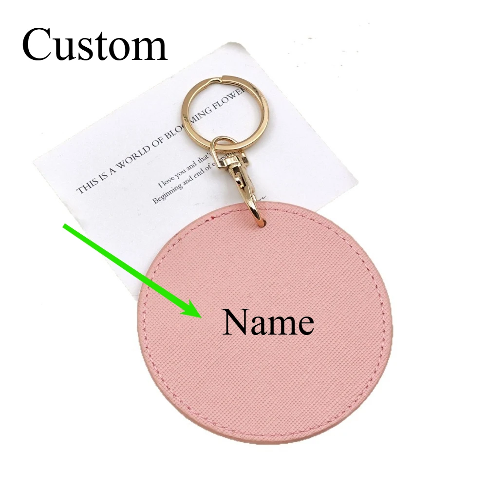 Circular Leather Fashion Keyring Personalized Custom Keychain Compressible Name DIY Bag Charm Pendant Accessory Creative Gift
Circular Leather Fashion Keyring Personalized Custom Keychain Compressible Name DIY Bag Charm Pendant Accessory Creative Gift