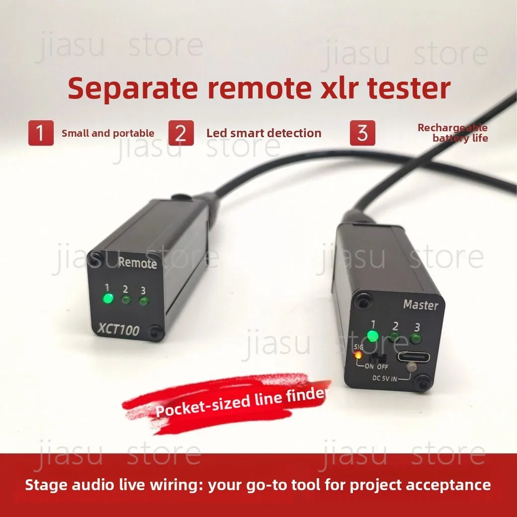 Portable Separate Canon Line Tester, Remote XLR Line Tester XCT100 Multifunctional Audio Line Test
Portable Separate Canon Line Tester, Remote XLR Line Tester XCT100 Multifunctional Audio Line Test