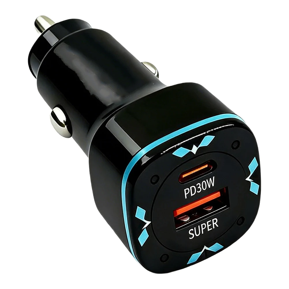 Black 60W Car Charger Car Charger For Tablets Charger Dual USB Adapter PD30W USB-A Dual Ports PC ABS Construction
Black 60W Car Charger Car Charger For Tablets Charger Dual USB Adapter PD30W USB-A Dual Ports PC ABS Construction