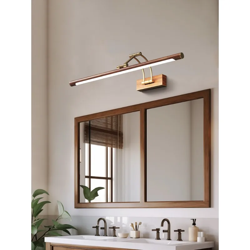 Walnut color American vintage strip vanity lamp bathroom toilet sink
Walnut color American vintage strip vanity lamp bathroom toilet sink
