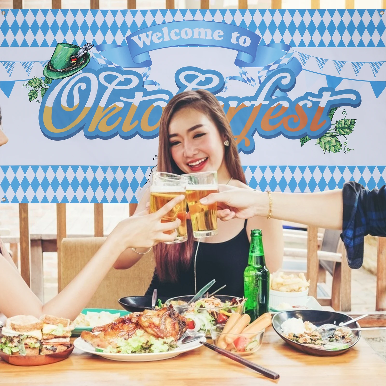 Oktoberfest Decorations Durable Backdrop Photo Background Beer Pattern Oktoberfest Backdrop Photo Banner Poster for Studio Use 
Oktoberfest Decorations Durable Backdrop Photo Background Beer Pattern Oktoberfest Backdrop Photo Banner Poster for Studio Use